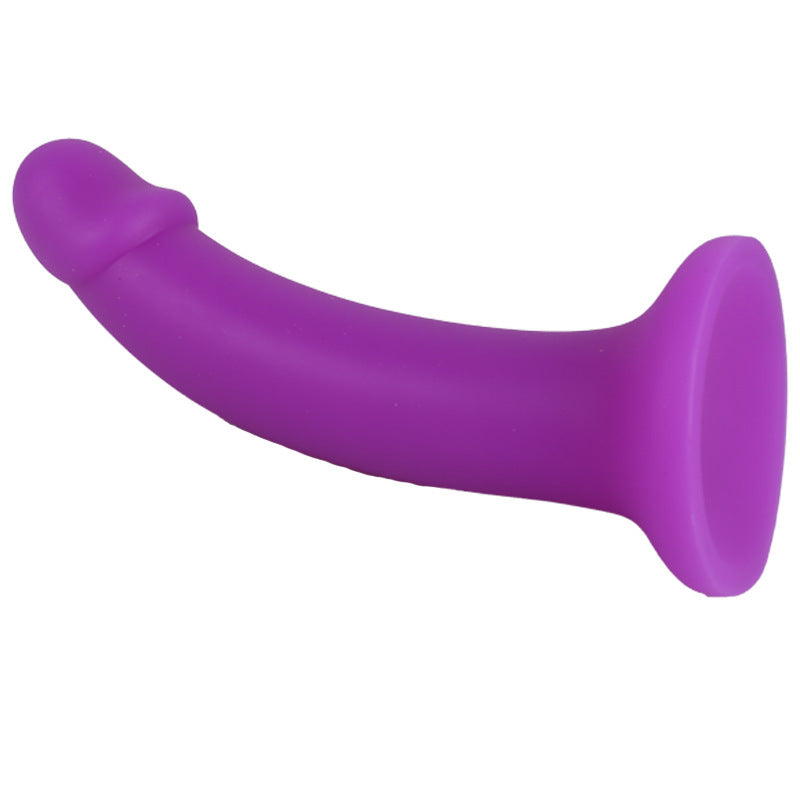 Image of Foreign trade explosive manual simulation silicone phallus suction cup soft meat realistic fake penis adult sex toy